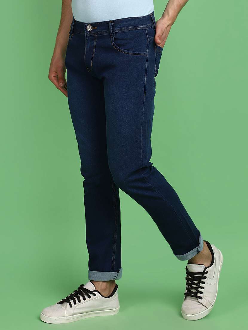 men mid rise plain jeans - 21016248 -  Standard Image - 1