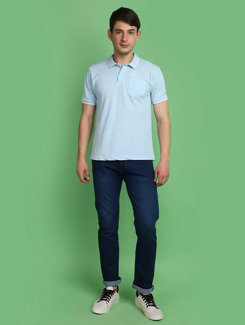 men mid rise plain jeans - 21016248 -  Standard Image - 4