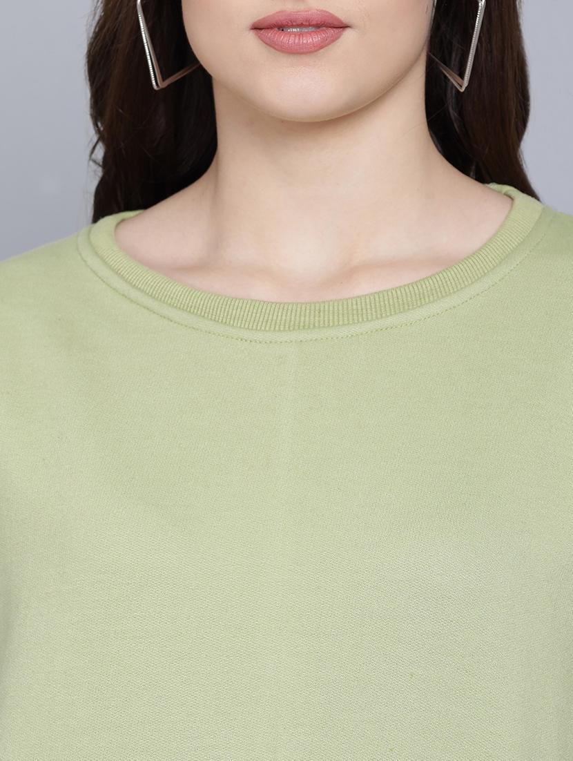 solid neo mint regular sweatshirt - 21016388 - Standard Image - 4