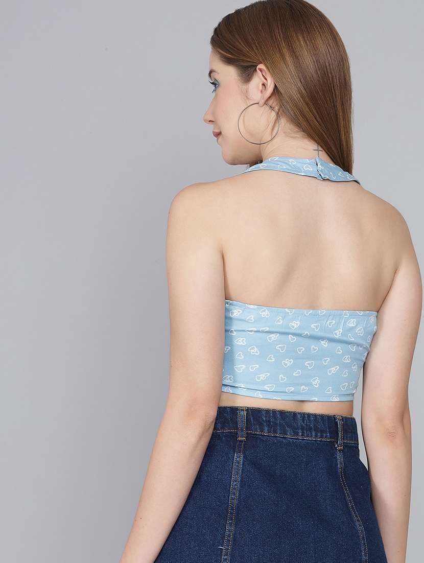 purist blue printed casual crop top - 21016473 -  Standard Image - 4