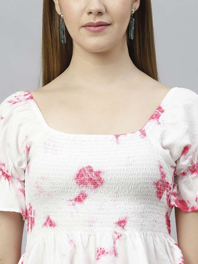 white viscose crop top - 21016497 -  Standard Image - 4