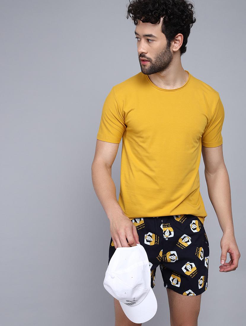 navy blue cotton boxer - 21016554 - Standard Image - 4