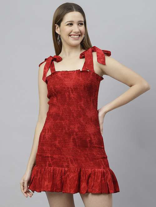 women red tie & dye bodycon dress - 21016663 -  Standard Image - 0