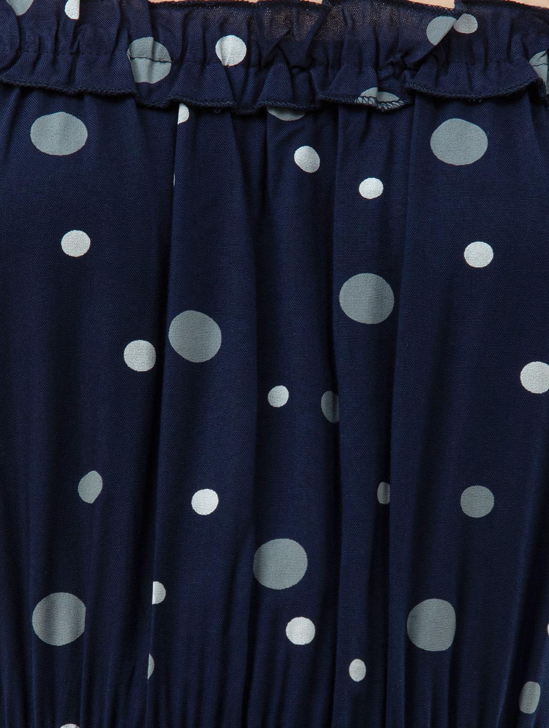 women blue printed high-low dress - 21016676 - Standard Image - 4