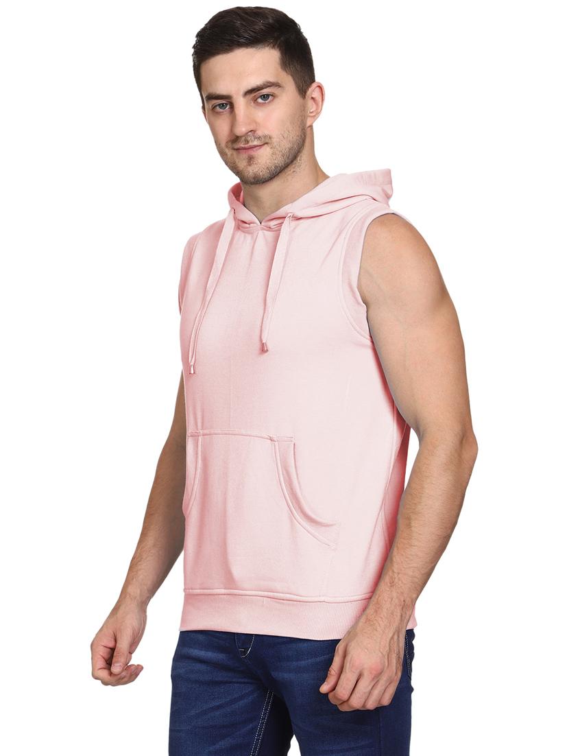 pink cotton blend plain sweatshirt - 21017546 - Standard Image - 1