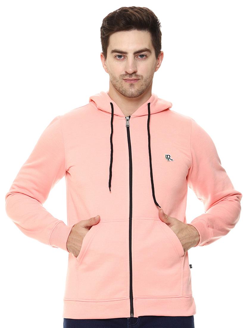 pink fleece plain sweatshirt - 21017554 -  Zoom Image - 0
