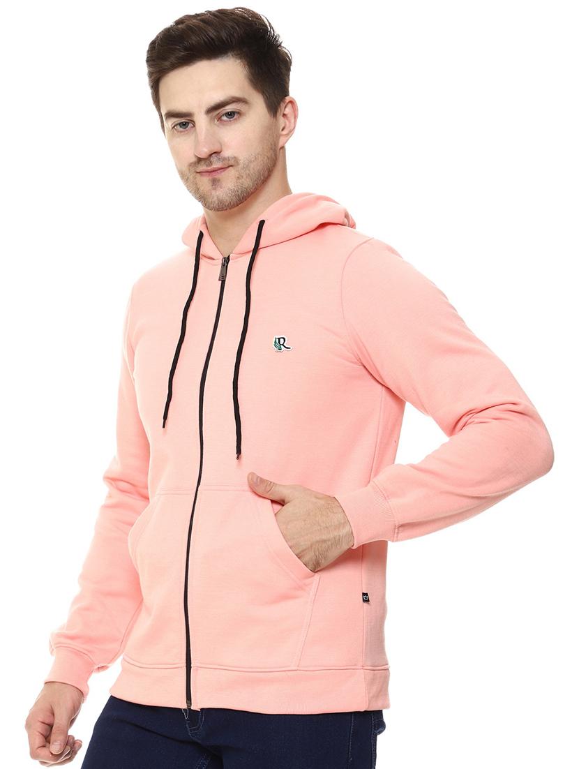 pink fleece plain sweatshirt - 21017554 - Standard Image - 1
