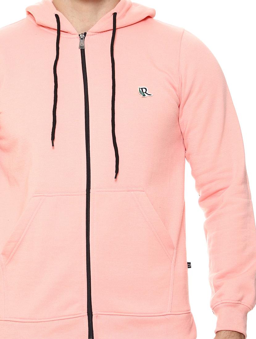 pink fleece plain sweatshirt - 21017554 - Standard Image - 4