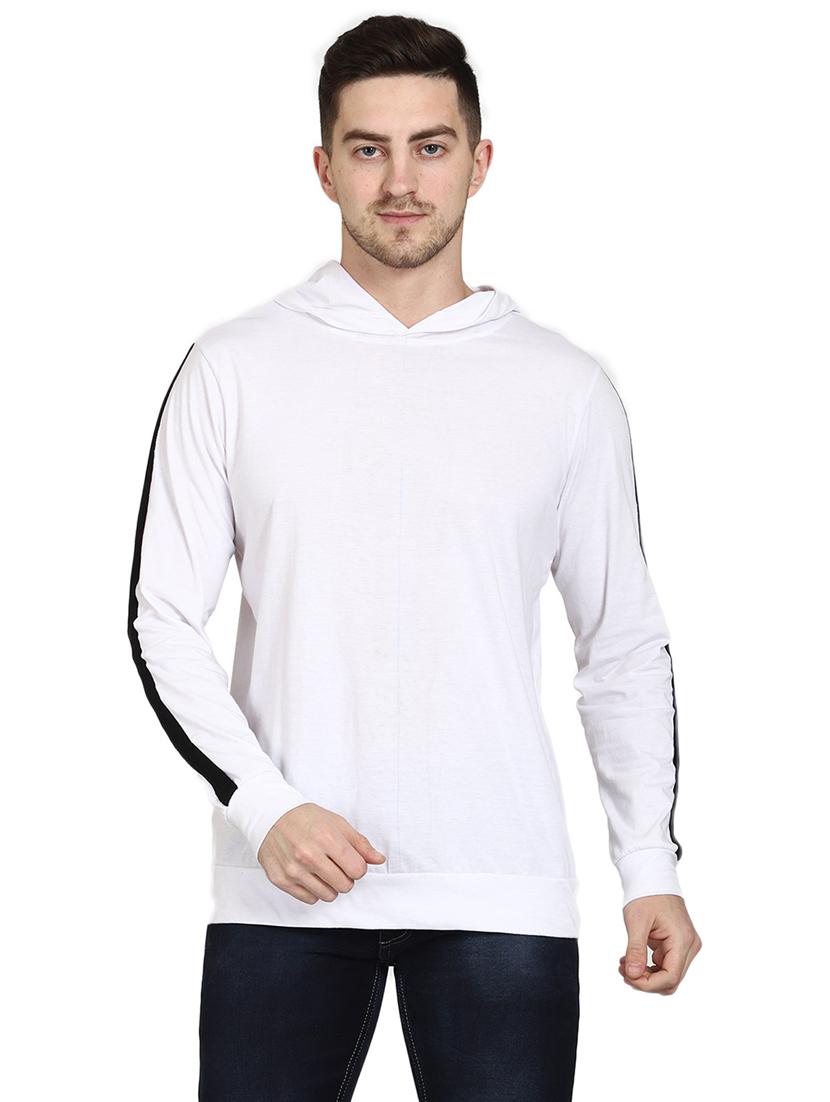 white cotton plain sweatshirt - 21017558 -  Standard Image - 1