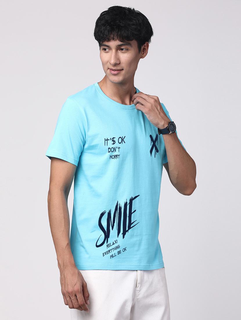 neo mint cotton chest print tshirt - 21017622 - Standard Image - 1