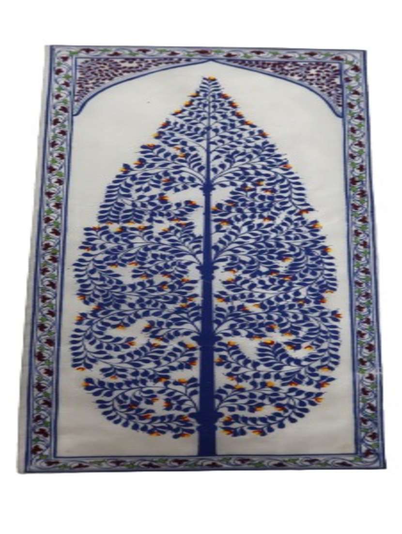 palak saxena handmade designing tree (leaf) wall hanging pattachitra art work on tussar silk for decoration pattachitra painting