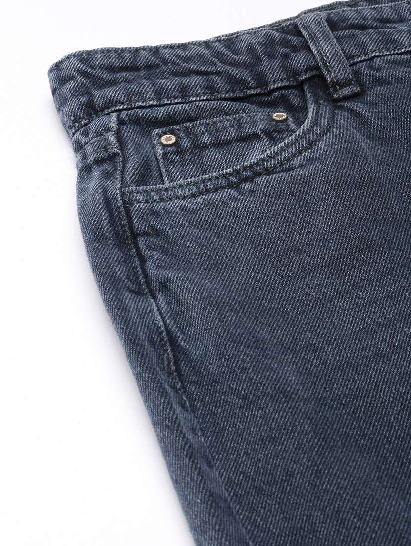 women high rise washed denim jeans - 21017895 -  Standard Image - 6