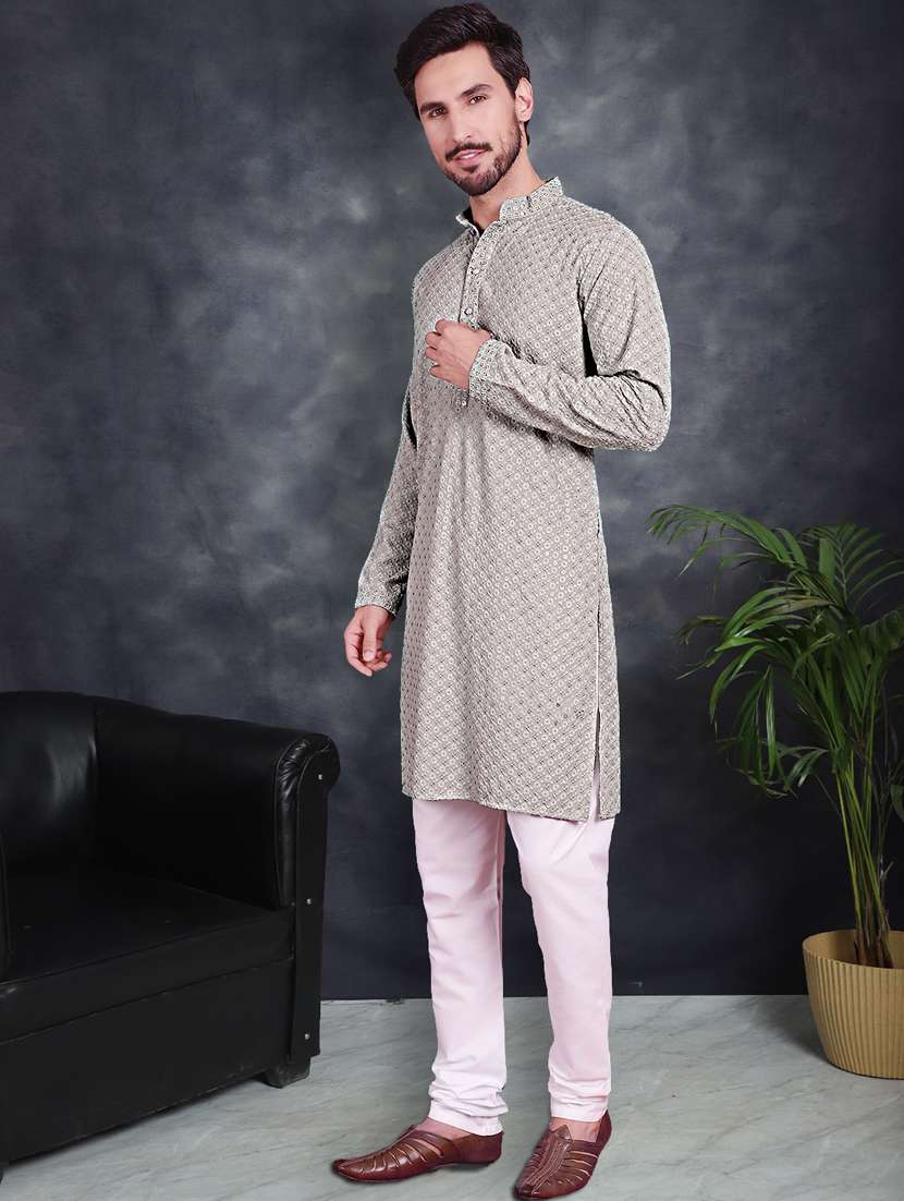 pista cotton kurta churidar ethnic wear set - 21018233 -  Standard Image - 1