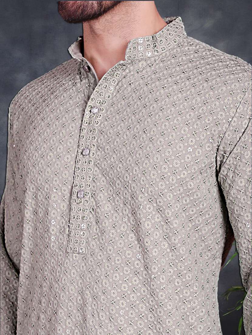 pista cotton kurta churidar ethnic wear set - 21018233 -  Standard Image - 4