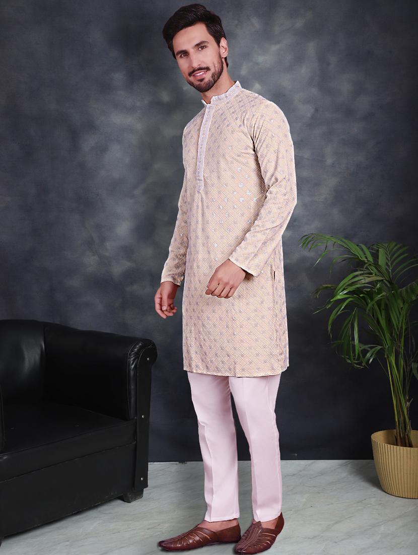 yellow cotton kurta churidar ethnic wear set - 21018240 - Standard Image - 1