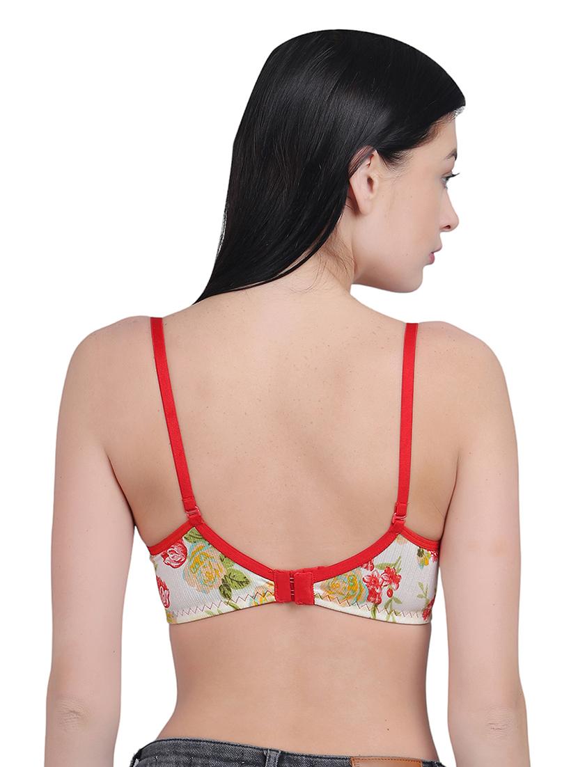 cream nylon regular bra - 21018697 - Standard Image - 4