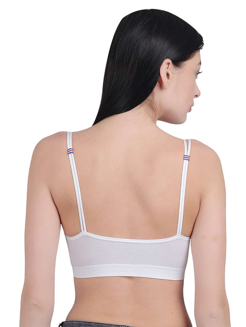 white nylon stickon bra - 21018717 -  Standard Image - 4