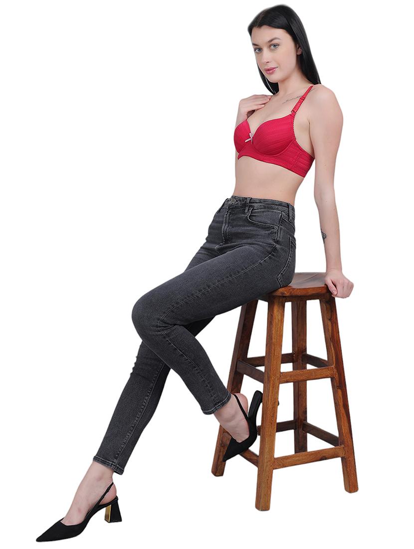 pink nylon regular bra - 21018724 - Standard Image - 4