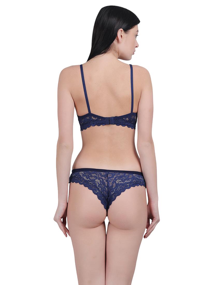 women self-designed bras and panty set - 21018837 - Standard Image - 4