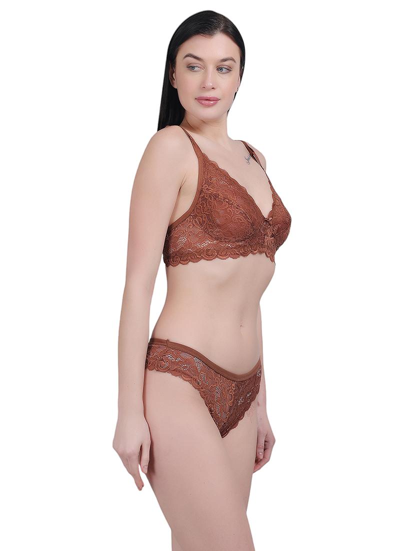 women self-designed bras and panty set - 21018842 - Standard Image - 1