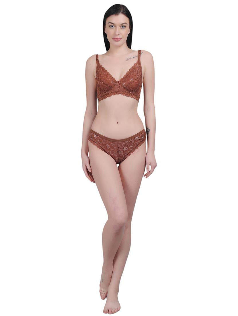 women self-designed bras and panty set - 21018842 - Standard Image - 4