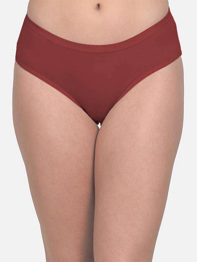 brown cotton hipster panty