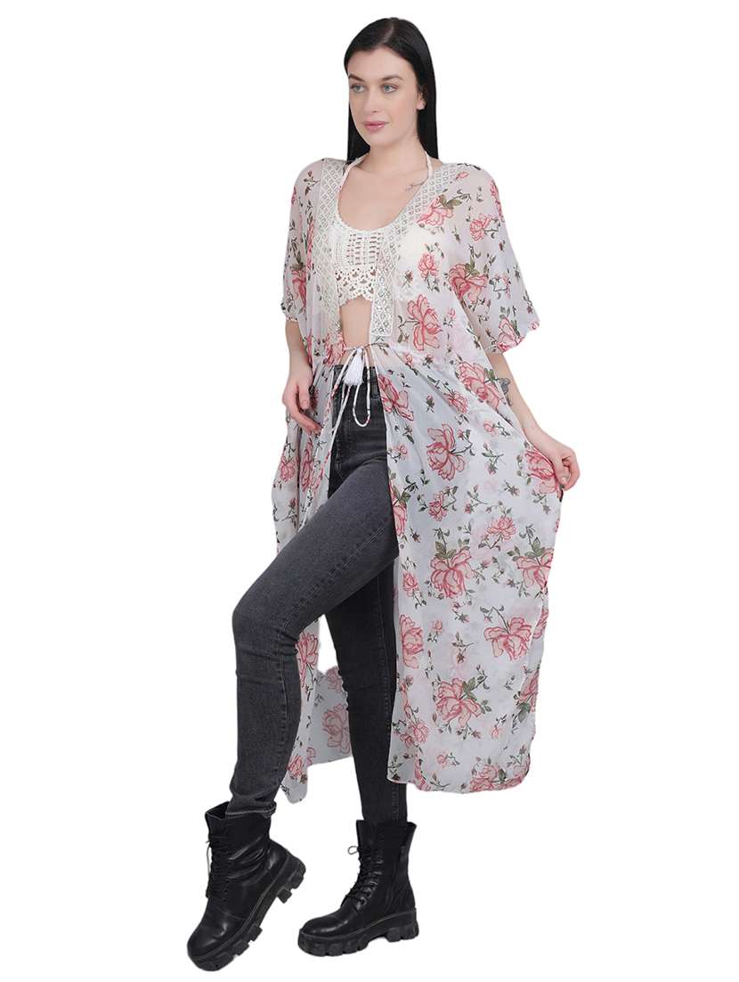 white nylon shrug - 21018992 -  Standard Image - 1