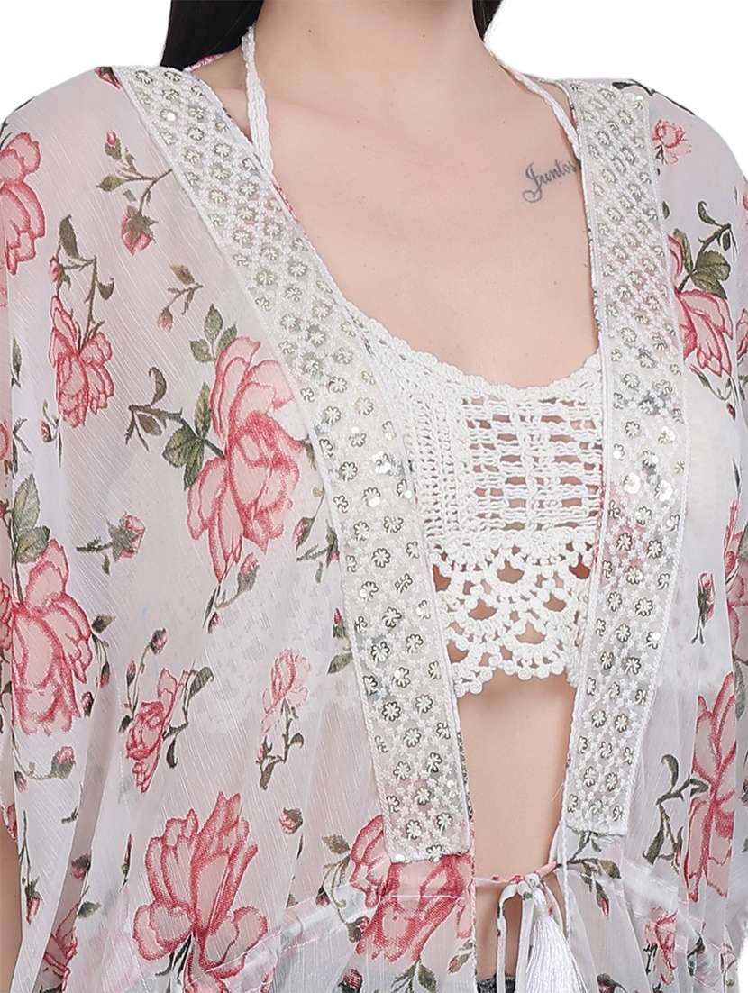 white nylon shrug - 21018992 -  Standard Image - 4