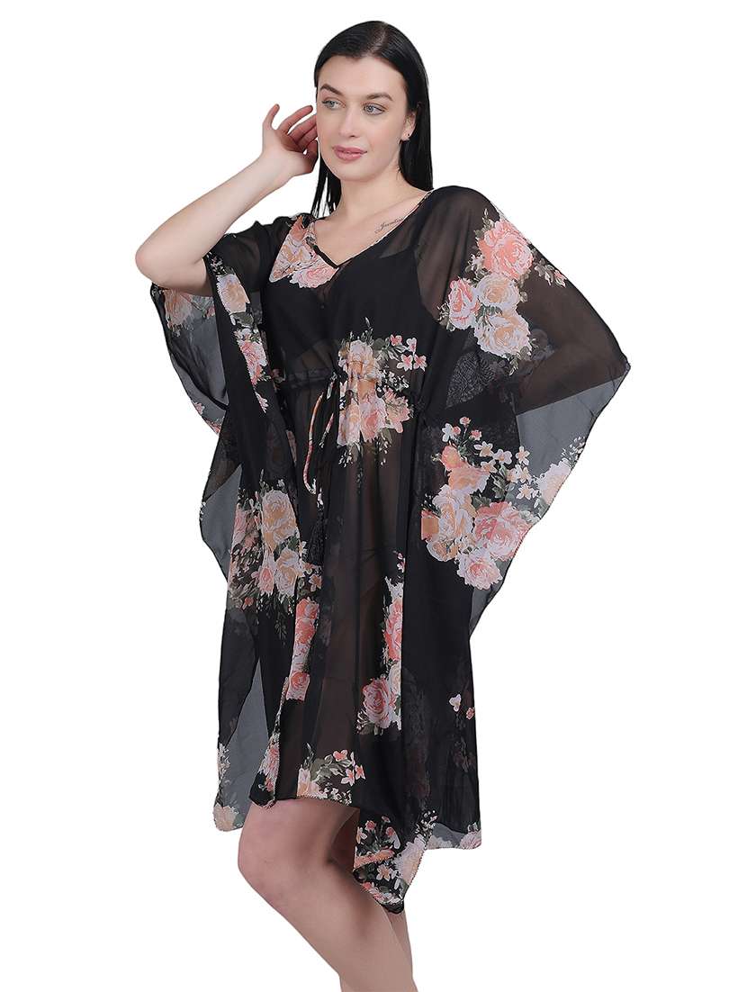 women floral printed kaftan dress