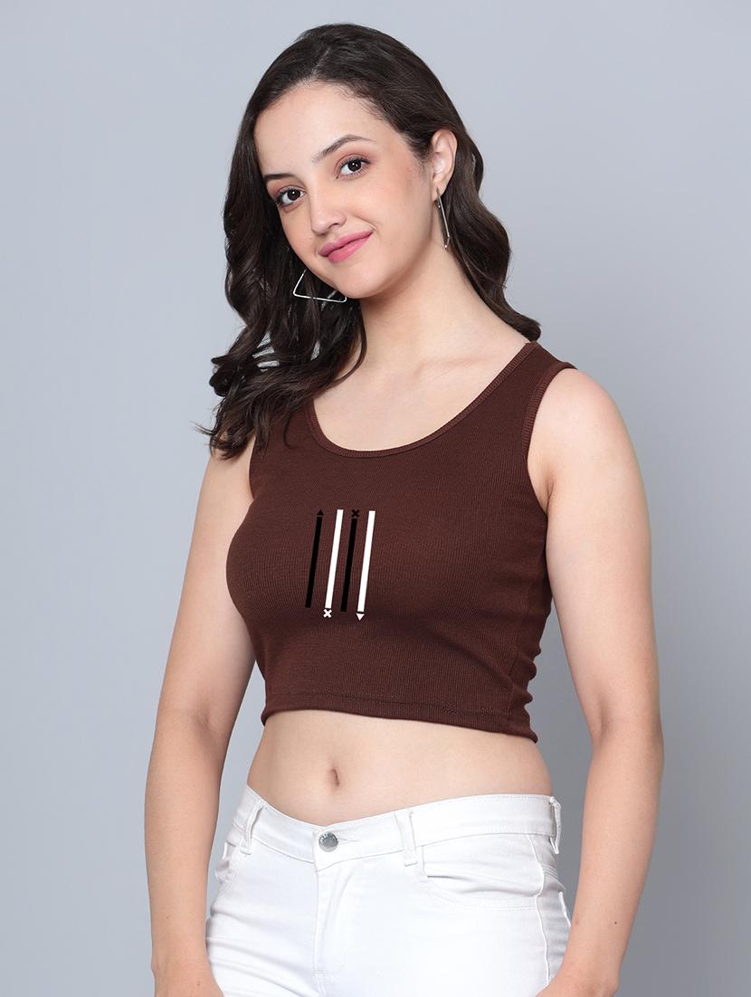 women's crop tank top - 21019766 - Standard Image - 1