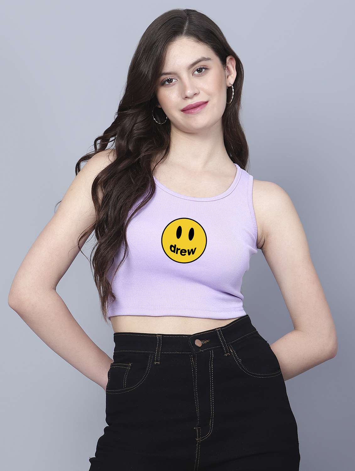 women's crop tank top