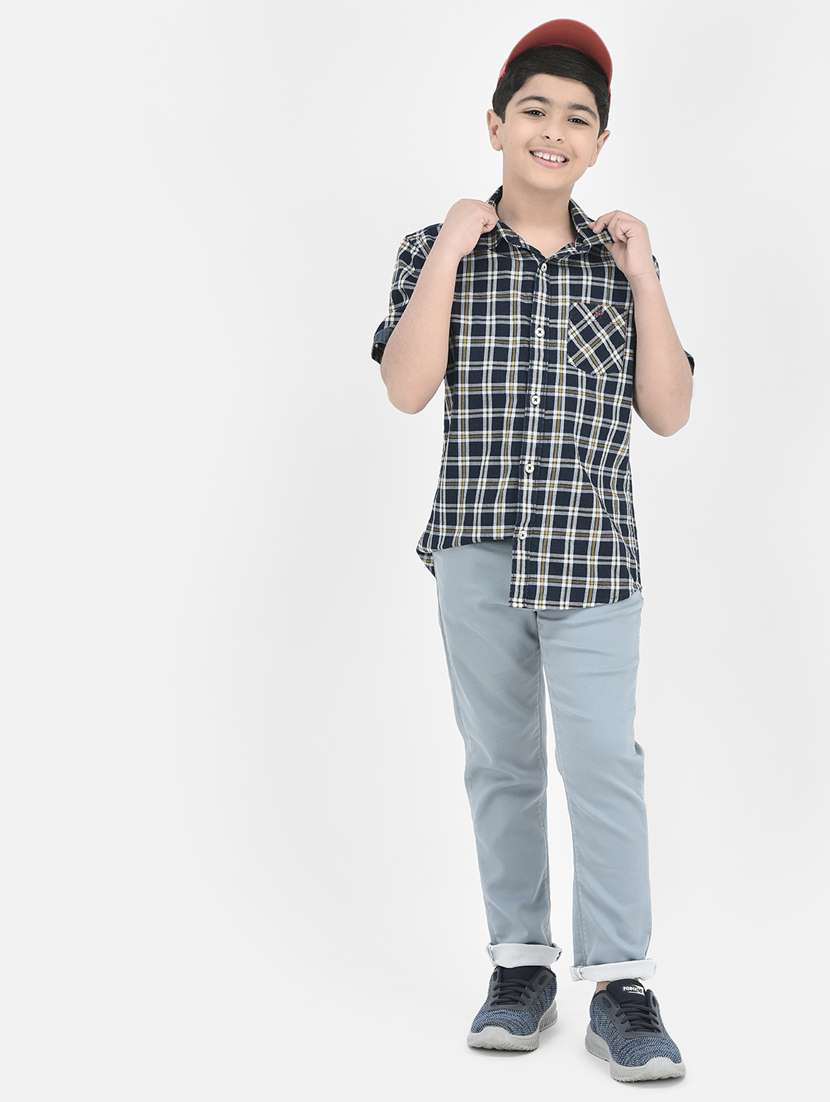 boys regular check shirt - 21020965 - Standard Image - 4