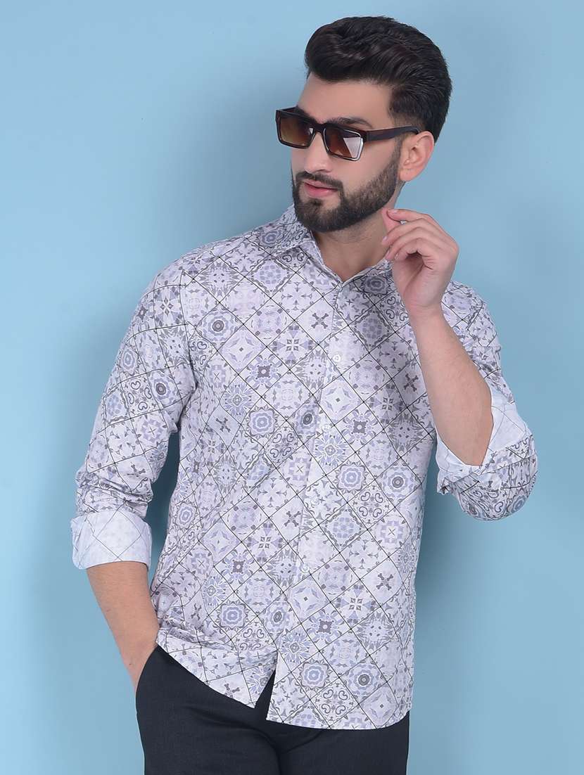 white cotton casual shirt - 21021061 -  Standard Image - 1
