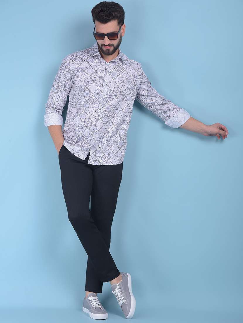 white cotton casual shirt - 21021061 -  Standard Image - 4