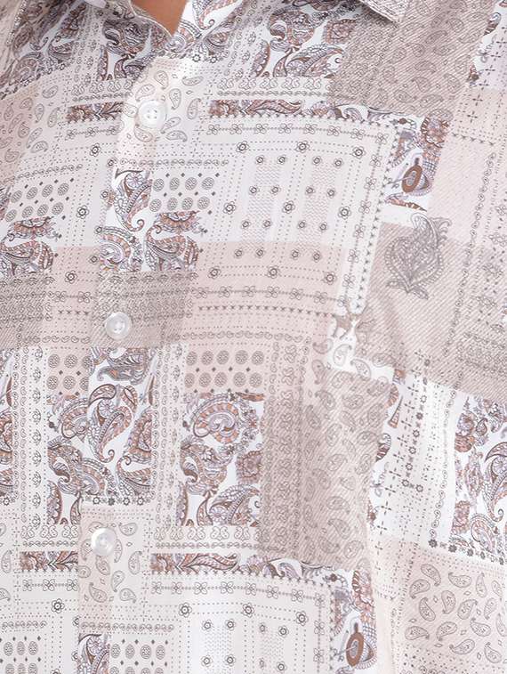 grey cotton casual shirt - 21021064 -  Standard Image - 6