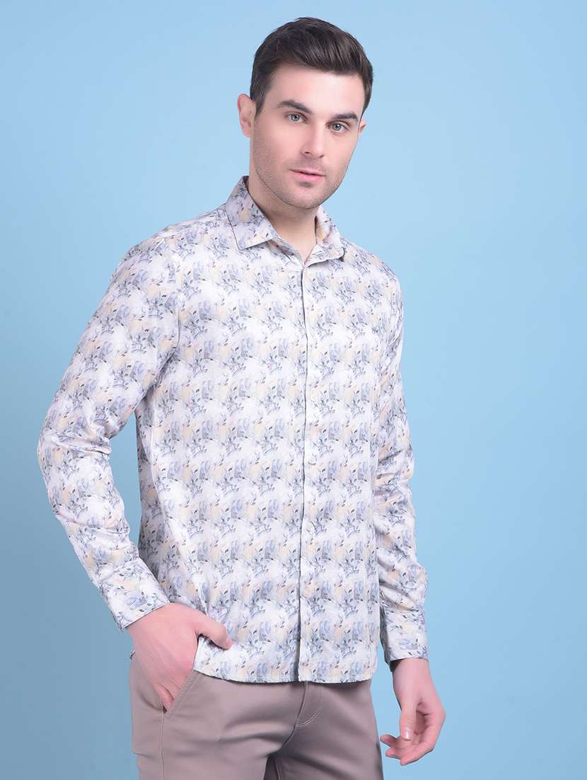 multi colored cotton casual shirt - 21021065 -  Standard Image - 1