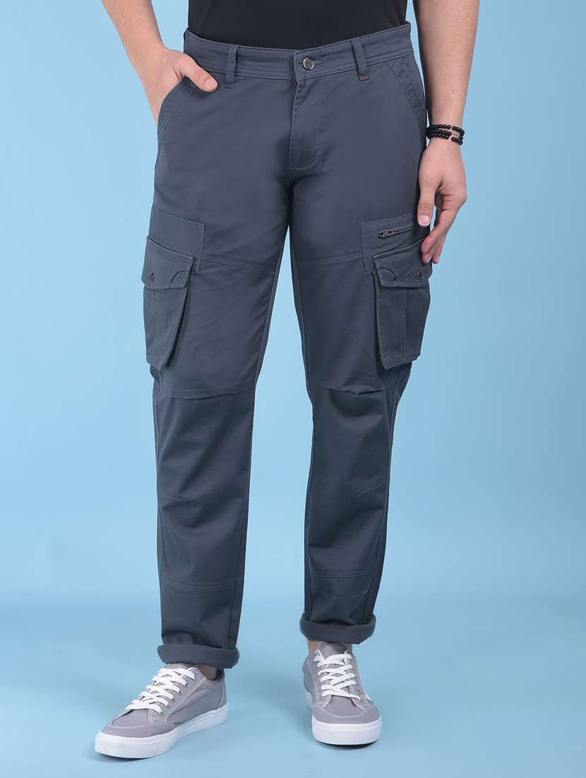 grey cotton cargos