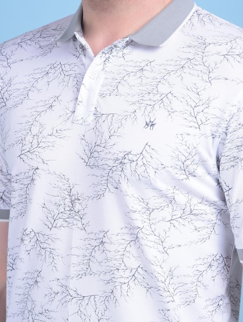 white polyester all over print tshirt - 21021167 - Standard Image - 4