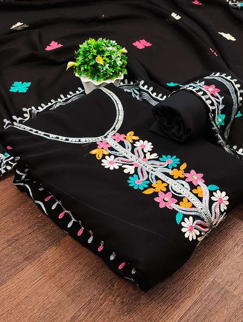 embroidered unstitched suit set