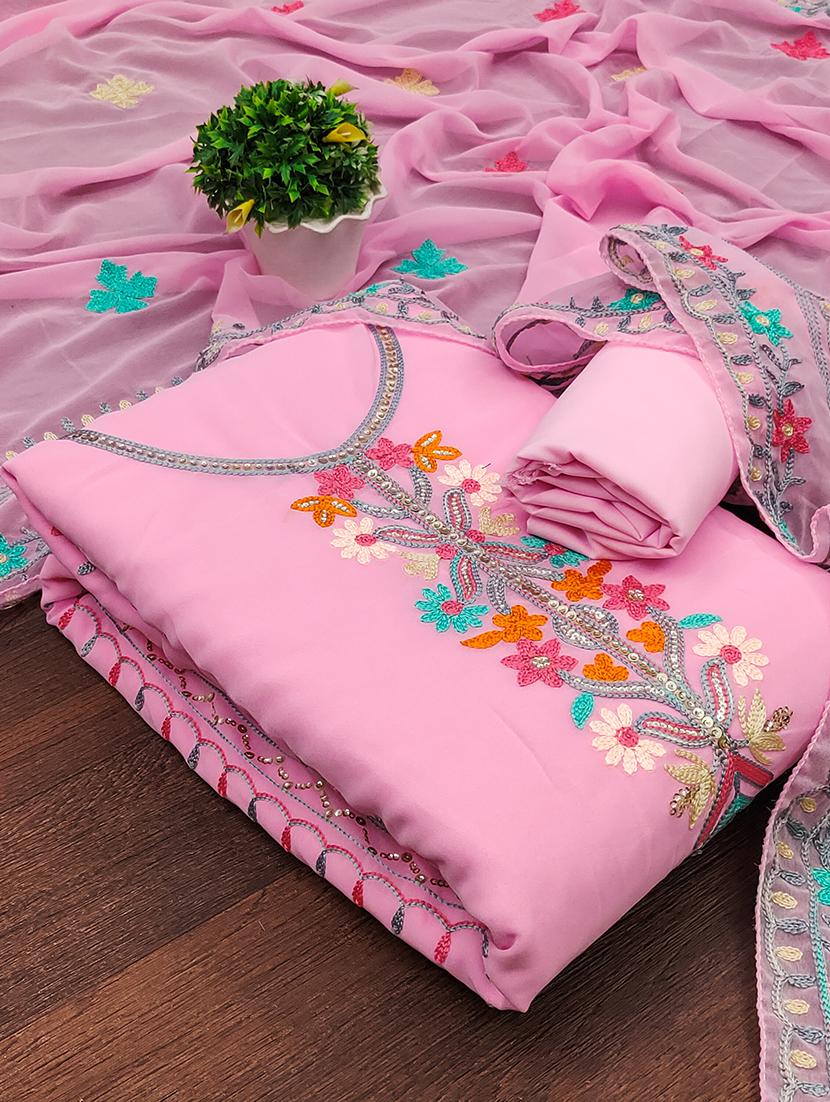embroidered unstitched suit set - 21021859 - Zoom Image - 0
