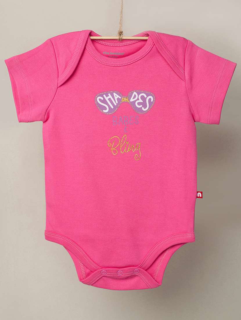 kids round neck printed onesies