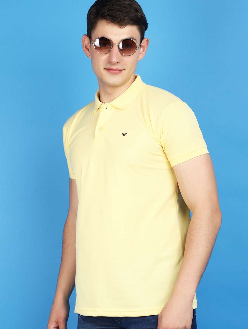 men solid polo t-shirt - 21022462 -  Standard Image - 1
