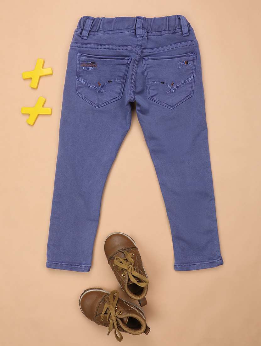 boys solid slim fit plain jean - 21022463 -  Standard Image - 1