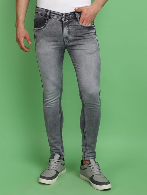 men mid rise plain jeans - 21022479 - Standard Image - 0