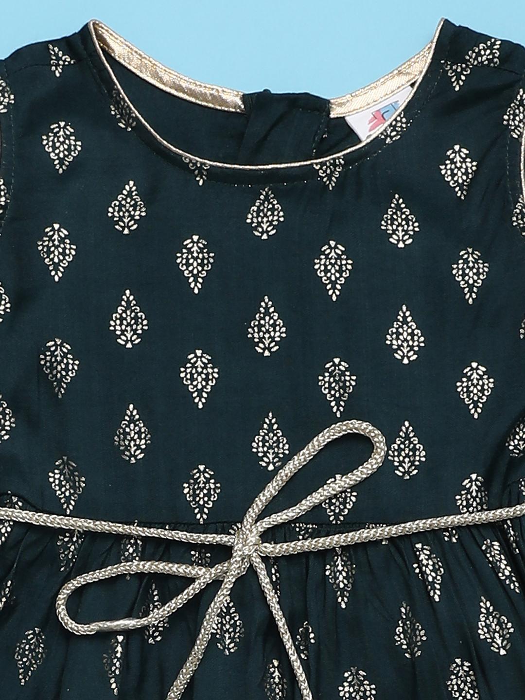 teal viscose frock - 21022492 -  Standard Image - 1