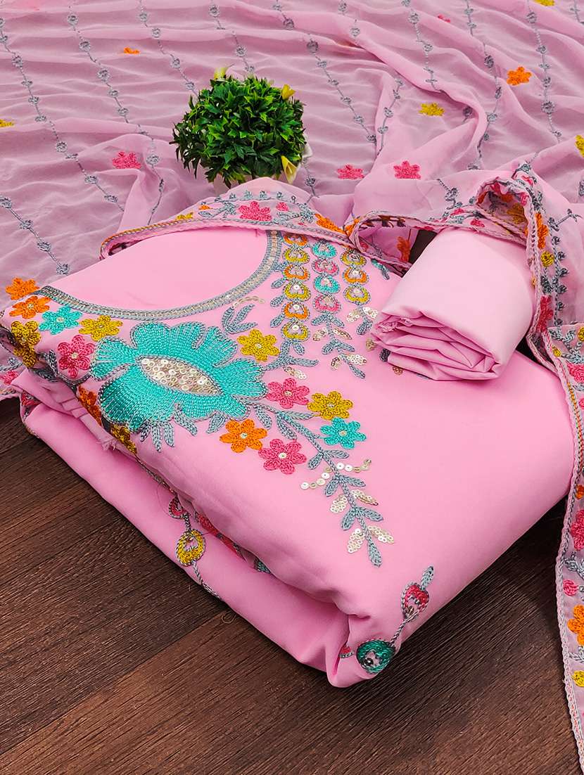 embroidered unstitched suit set