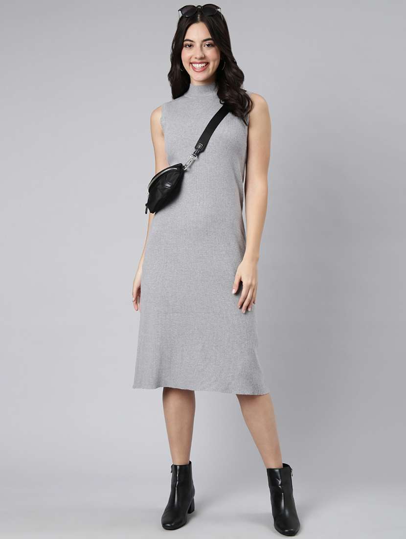 women turtle neck a-line dress - 21023288 - Zoom Image - 0