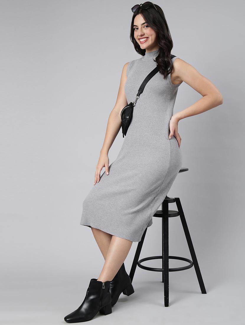 women turtle neck a-line dress - 21023288 - Standard Image - 1