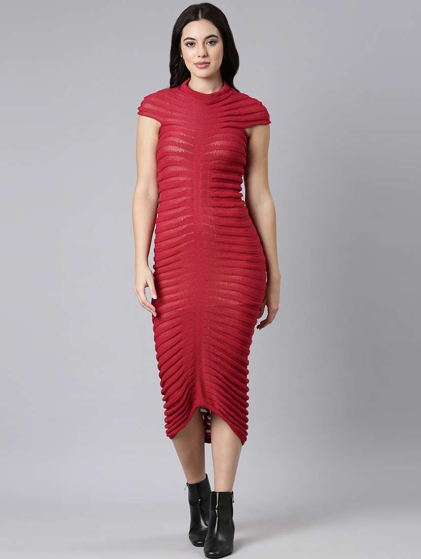 women self design bodycon dress - 21023292 -  Standard Image - 1