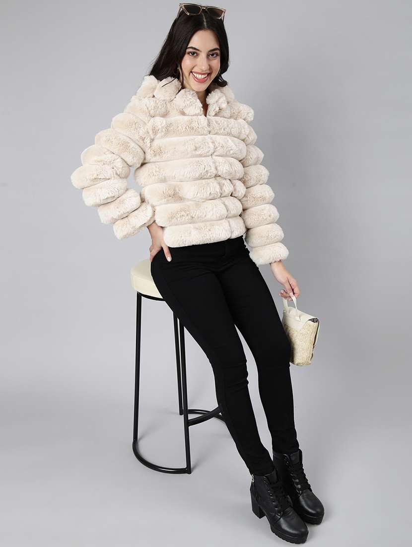 women long sleeved solid quilted jacket - 21023307 -  Standard Image - 4